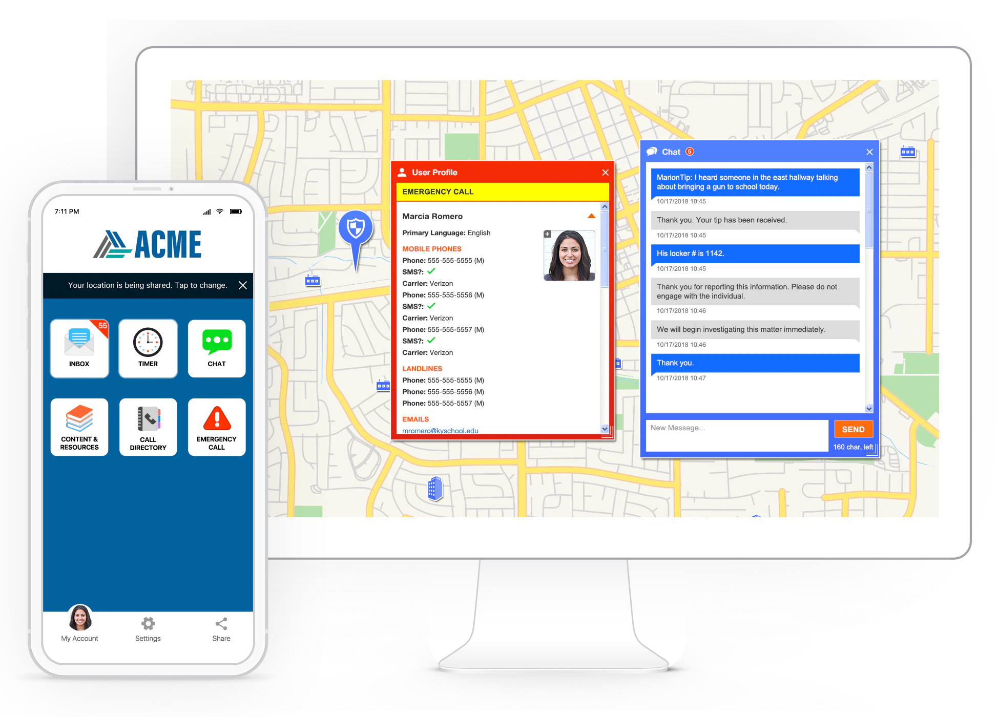 screenshot of Rave Guardian